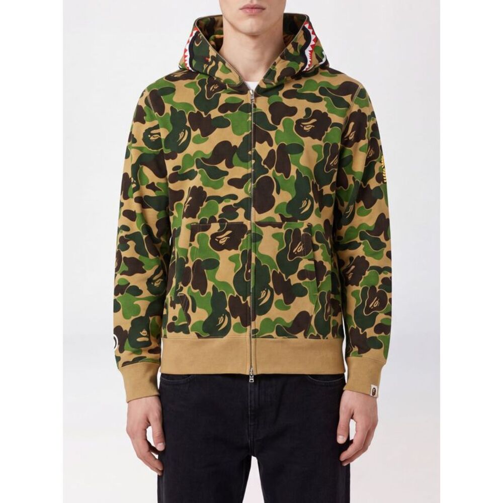 Bape Men Bape Camouflage Cotton Hoodie
